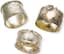 SET OF THREE RUSSIAN SILVER NAPKINS RINGS
late 19th century