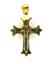 GOLD AND EMERALD ORTHODOX CROSS PENDANT