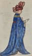 ALEXANDRE BENOIS (1870-1960)
Costume design for a Council in L'Impératrice aux Rochers. Un miracle de Notre-Dame (1927)