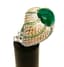 MORABITO COLOMBIAN EMERALD AND DIAMOND 18K GOLD RING