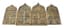 FOUR-PANEL FOLDING ICON ‘THE TWELVE GREAT FEASTS’ (ON THREE PANELS),
LOCALLY VENERATED ICONS OF THE MOTHER OF GOD WITH SELECTED SAINTS (FOURTH PANEL) AND THE CROSS (OUTSIDE OF SECOND PANEL)
Russia, mid-19th century
