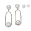 GIRONA PRIVÉ 18K WHITE GOLD DIAMOND AND PEARL TEARDROP EARRINGS