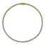 18K YELLOW GOLD TENNIS CHOKER WITH EMERALDS