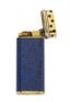 CARTIER PARIS
BRIQUET PANTHÈRE ET TRINITY EN LAQUE BLEUE ET PLAQUÉ OR, AVEC ÉTUI