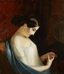 FYODOR MOLLER (1812-1874)
Young girl with a ring, lost in thought