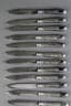 ART NOUVEAU SILVER-PLATED KNIFE HOLDER STAND WITH 12 KNIVES
Warsaw, 1900-1914