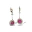 PAIR OF PENDANT EARRINGS IN 18K YELLOW AND WHITE GOLD, RUBIES AND DIAMONDS