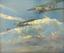 YURI TAGANOV (1910-1997)
Soviet fighter jets amidst the clouds