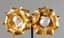 ‘FLOWER’ SILVER-GILT EARRINGS WITH CULTURED PEARLS