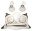 [FROM THE ESTATE OF ELIZAVETA DEMIDOVA-OBOLENSKAYA]
STERLING SILVER INKWELL STAND WITH TWO CUT CRYSTAL INKWELLS 
MAPPIN & WEBB, London, 1905