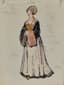 ALEXANDRE BENOIS (1870-1960)
Costume design for Ida Rubinstein’s ballet Diane de Poitiers at Grand Opera in Paris in 1934