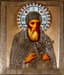 AN ICON 'SAINT HERMOGENES, PATRIARCH
OF MOSCOW' IN A SILVER OKLAD