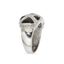 14K WHITE GOLD DIAMOND AND BLACK ONYX RING