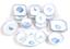 CERAMICA DUE TORRI TABLE SERVICE WITH SHELL DECORATION, 31 pieces