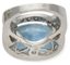 BAGUE VINTAGE EN OR GRIS ET JAUNE 18K DIAMANTS ET TOPAZE
