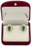 BVLGARI
18K YELLOW GOLD DIAMOND AND CABOCHON EMERALD EARRINGS, CIRCA 1980S