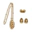 MAGERIT ‘HONEYCOMB AND FLOWERS’
SET OF 18K YELLOW GOLD, DIAMOND, CITRINE AND ONYX NECKLACE, EARCLIPS AND RING