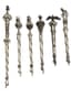 SET OF SIX SMALL RUSSIAN SILVER YADS (TORAH POINTERS)