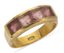 BAGUE EN OR JAUNE 18K ET RUBIS (?)
