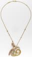 VAN CLEEF & ARPELS 18K YELLOW GOLD NECKLACE WITH MULTICOLORED SAPPHIRE AND DIAMOND 'OISEAU DE PARADIS' PENDANT (LIMITED SERIES)