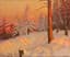 MIKHAIL GERMASHEV (GUERMACHEFF) (1867-1930)
Sunset Shadows , Winter
