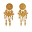 NEO-CLASSICAL STYLE 18K GOLD EARRINGS