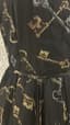 DOLCE & GABBANA FALL WINTER 2014 AT MILAN FASHION WEEK
Long silk dress with gold and silver key pattern