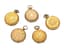 SET OF FIVE GOLD AND GOLD-PLATED OPEN FACE POCKET WATCHES