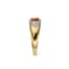 14K YELLOW GOLD, DIAMOND AND RUBY RING