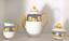 LALIQUE ‘COQUELICOTS D’OR’ LIMOGES PORCELAIN TABLE SERVICE, 113 pieces