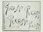 PABLO PICASSO (1881-1973)
Autograph signature essays, 7 November 1950
