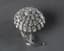 DIAMOND, GOLD AND PLATINUM BROOCH SHAPED AS FLOWER