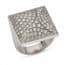 CARTIER 18K WHITE GOLD AND DIAMOND BERLINGOT RING