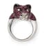 ‘ROSE PANTHER’ 18K WHITE GOLD, DIAMOND AND SAPPHIRE RING