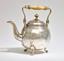 SILVER TEAPOT WITH LID WITH A MONOGRAM
OF MARY QUEEN OF HANOVER PRINCESS OF
SAXE-ALTENBURG
Ernst Friedrich Kemnis, Germany, mid-XIX century.