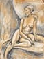 MEIER AKSELROD [AXELROD] (1902 - 1970)
Seated nude