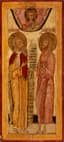 ICON ‘SAINT ELIJAH THE PROPHET AND SAINT ALEXIUS OF ROME’
The Russian North (Northern Dvina), second half of the 18th century