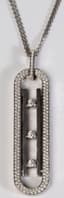 MESSIKA ‘MOVE 10TH ANNIVERSARY’ 18K WHITE GOLD, DIAMOND NECKLACE