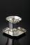 CARTIER SILVER CUP AND SAUCER, CIRCA 1960s