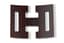 HERMÈS
Wood buckle for the scarf