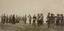 NICHOLAS II OF RUSSIA with the Commander of the Chevaliers-gardes Regiment Count MENGDEN and officers of the Regiment a...