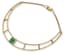 18K YELLOW GOLD, DIAMOND AND EMERALD SEMI-RIGID NECKLACE