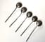 SET OF FIVE RUSSIAN SILVER-GILT TWISTED TEASPOONS
Russia, before 1926