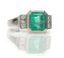 RUBEN SVART
BAGUE EN OR GRIS 14K, ÉMERAUDE COLOMBIENNE 2,50 CT. ET DIAMANTS (AVEC CERTIFICAT)