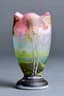 MULLER FRÈRES ART NOUVEAU ACID-ETCHED
CAMEO GLASS VASE WITH RELIEF OF TREES AT RED
SUNSET, CIRCA 1900