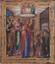An icon ‘The Resurrection - Descent into Hades with Feasts’ and evangelical events in stamps
Rural area of Vladimir region, late 19th century