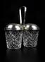 Cartier New York 1950s. Double jam/condiment holder
Cartier New York 1950’s . Crystal and silver