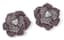 ‘FLOWER’ 18K WHITE GOLD, DIAMOND AND ROSE SAPPHIRE EARRINGS