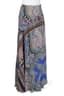 ETRO MULTICOLOR PAISLEY PRINTED CHIFFON SILK MAXI SKIRT