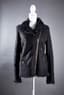 PIERRE BALMAIN
Black shearling zipped jacket